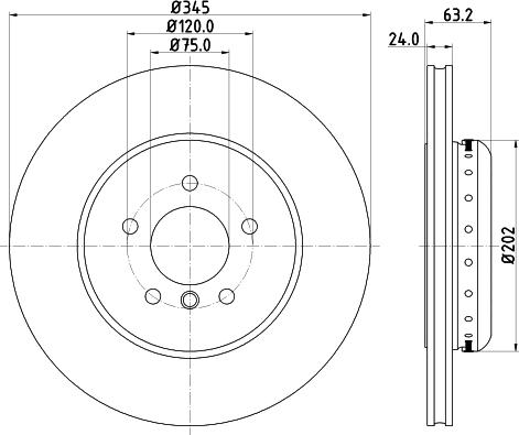 HELLA 8DD 355 119-341 - Гальмівний диск avtolavka.club