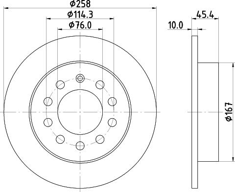 HELLA 8DD 355 114-531 - Гальмівний диск avtolavka.club