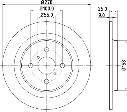 HELLA 8DD 355 114-051 - Гальмівний диск avtolavka.club