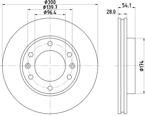 HELLA 8DD 355 114-341 - Гальмівний диск avtolavka.club