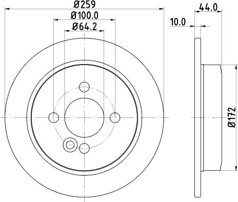 HELLA 8DD 355 115-261 - Гальмівний диск avtolavka.club