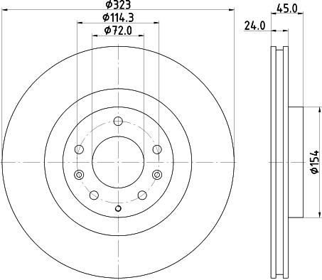 HELLA 8DD 355 115-201 - Гальмівний диск avtolavka.club