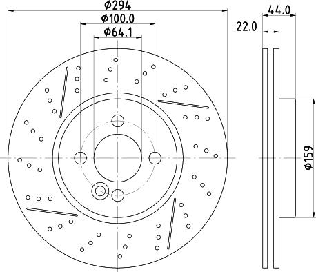 HELLA 8DD 355 116-211 - Гальмівний диск avtolavka.club