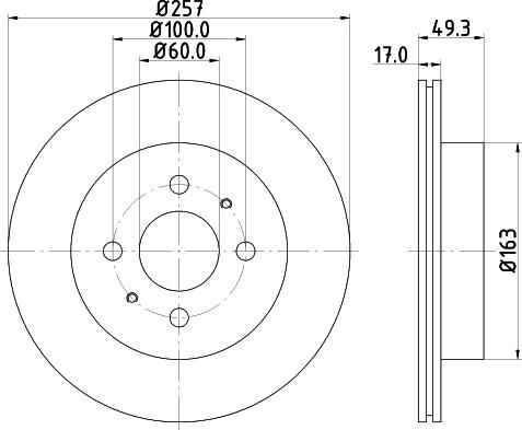 HELLA 8DD 355 110-971 - Гальмівний диск avtolavka.club