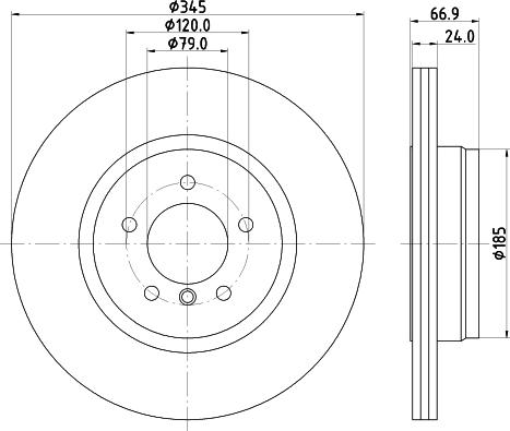 HELLA 8DD 355 110-042 - Гальмівний диск avtolavka.club