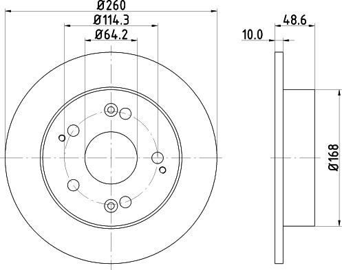 HELLA 8DD 355 110-311 - Гальмівний диск avtolavka.club