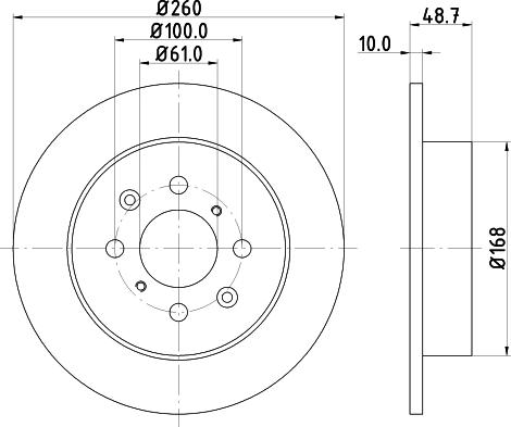 HELLA 8DD 355 110-331 - Гальмівний диск avtolavka.club