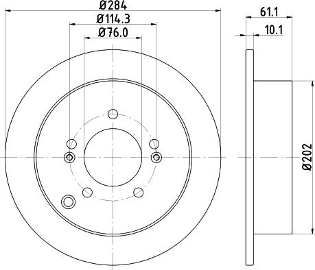 HELLA 8DD 355 111-421 - Гальмівний диск avtolavka.club