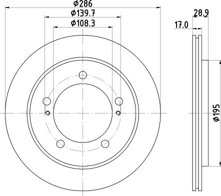 HELLA 8DD 355 111-791 - Гальмівний диск avtolavka.club