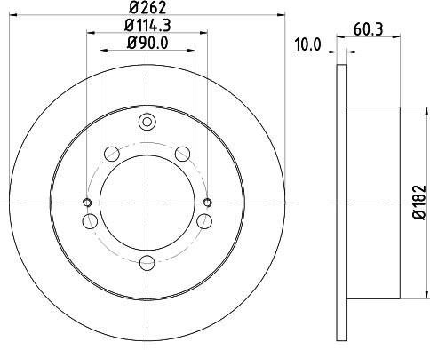 HELLA 8DD 355 118-661 - Гальмівний диск avtolavka.club