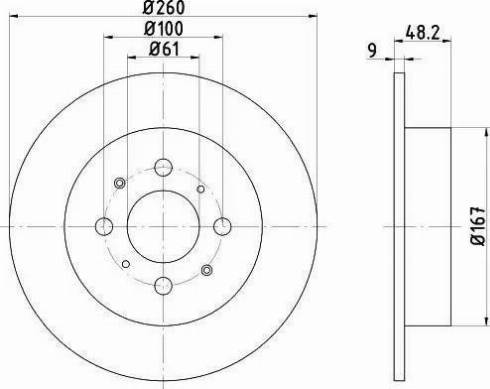 HELLA 8DD 355 110-341 - Гальмівний диск avtolavka.club