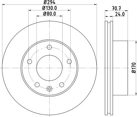 HELLA 8DD 355 113-391 - Гальмівний диск avtolavka.club