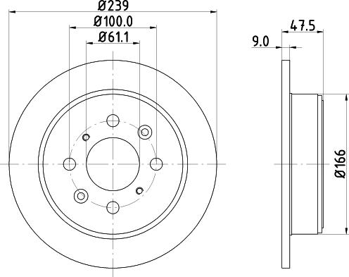 HELLA 8DD 355 134-141 - Гальмівний диск avtolavka.club