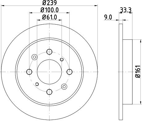 HELLA 8DD 355 134-151 - Гальмівний диск avtolavka.club