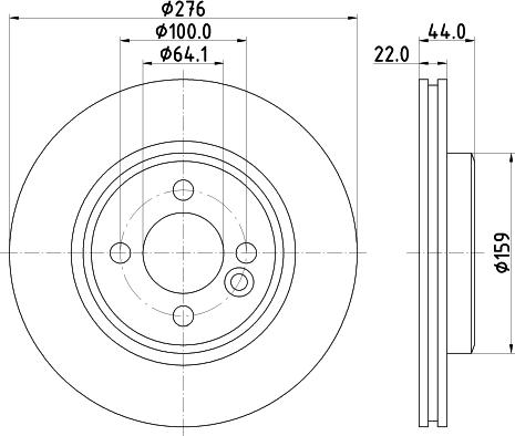 HELLA 8DD 355 131-981 - Гальмівний диск avtolavka.club