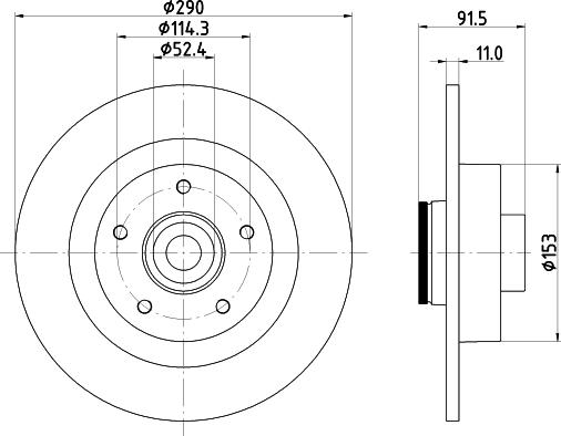 HELLA 8DD 355 133-241 - Гальмівний диск avtolavka.club