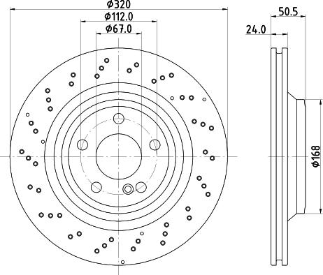 HELLA 8DD 355 133-271 - Гальмівний диск avtolavka.club