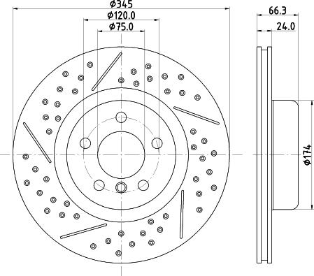 HELLA 8DD 355 132-791 - Гальмівний диск avtolavka.club