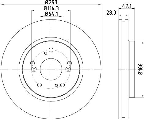 HELLA 8DD 355 129-951 - Гальмівний диск avtolavka.club