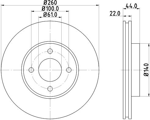 HELLA 8DD 355 129-931 - Гальмівний диск avtolavka.club