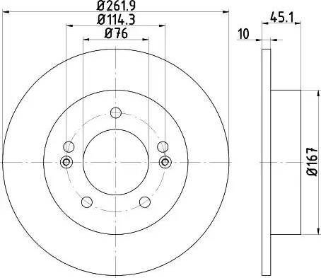 HELLA 8DD 355 118-301 - Гальмівний диск avtolavka.club