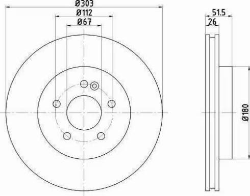 HELLA 8DD 355 121-041 - Гальмівний диск avtolavka.club