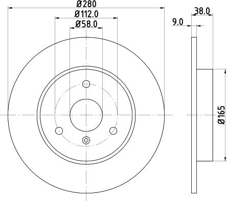 HELLA 8DD 355 124-001 - Гальмівний диск avtolavka.club