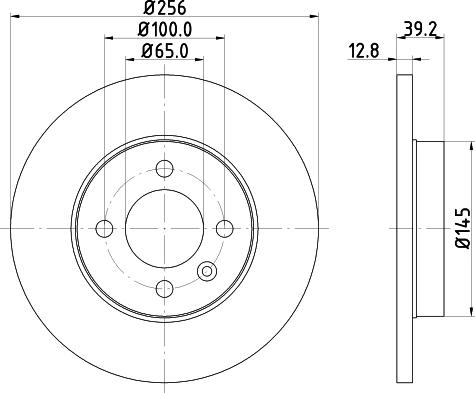 HELLA 8DD 355 124-271 - Гальмівний диск avtolavka.club