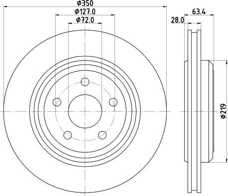 HELLA 8DD 355 125-141 - Гальмівний диск avtolavka.club