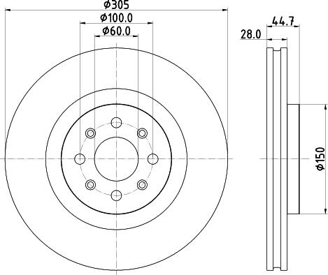 HELLA 8DD 355 120-951 - Гальмівний диск avtolavka.club