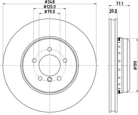 HELLA 8DD 355 120-981 - Гальмівний диск avtolavka.club