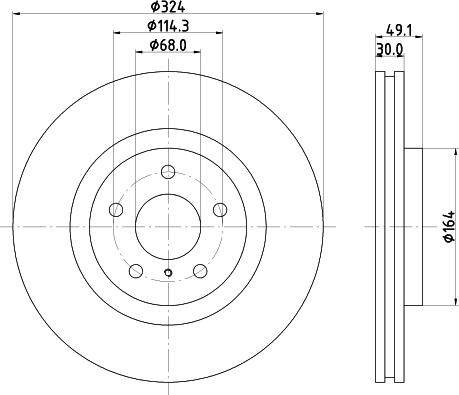 HELLA 8DD 355 120-271 - Гальмівний диск avtolavka.club