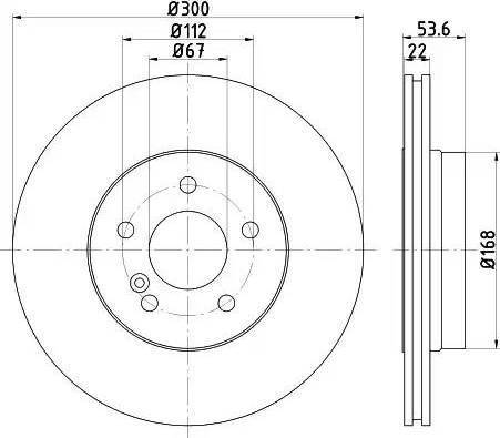 HELLA 8DD 355 121-951 - Гальмівний диск avtolavka.club