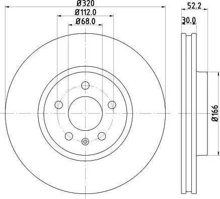 HELLA 8DD 355 121-401 - Гальмівний диск avtolavka.club