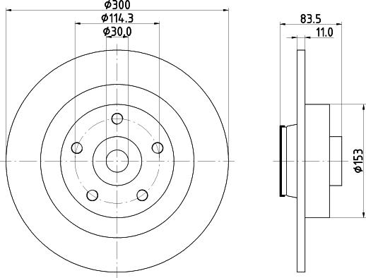 HELLA 8DD 355 123-401 - Гальмівний диск avtolavka.club