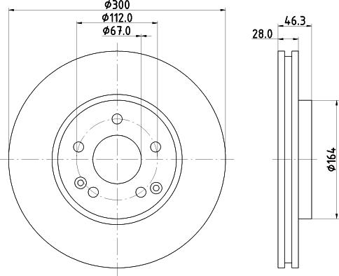 HELLA 8DD 355 123-811 - Гальмівний диск avtolavka.club