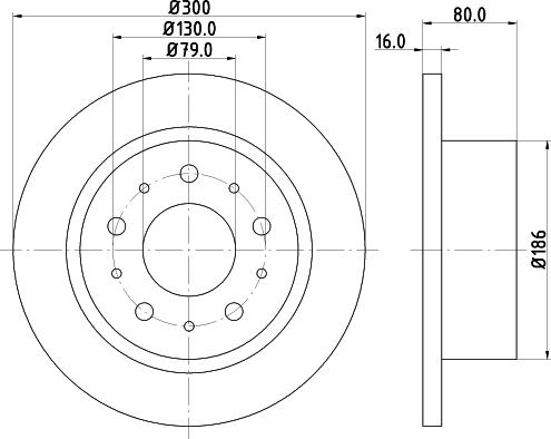 HELLA 8DD 355 123-751 - Гальмівний диск avtolavka.club