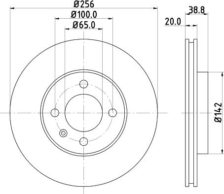 HELLA 8DD 355 123-731 - Гальмівний диск avtolavka.club