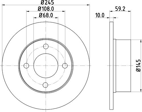 HELLA 8DD 355 122-352 - Гальмівний диск avtolavka.club