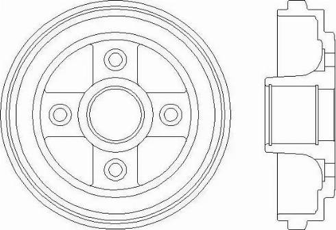 HELLA 8DT 355 300-391 - Гальмівний барабан avtolavka.club