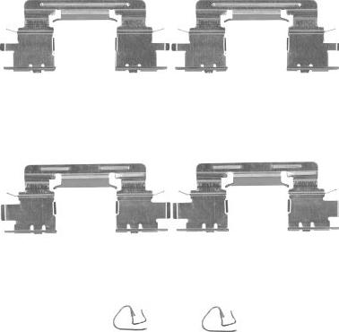 HELLA 8DZ 355 204-911 - Комплектуючі, колодки дискового гальма avtolavka.club