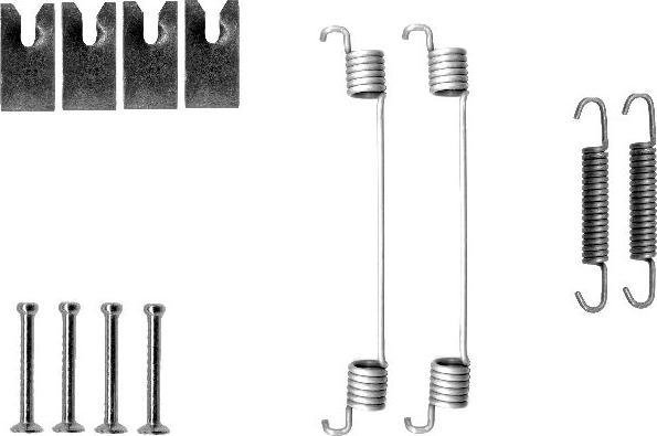 HELLA 8DZ 355 200-701 - Комплектуючі, барабанний гальмівний механізм avtolavka.club