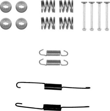 HELLA 8DZ 355 201-021 - Комплектуючі, барабанний гальмівний механізм avtolavka.club