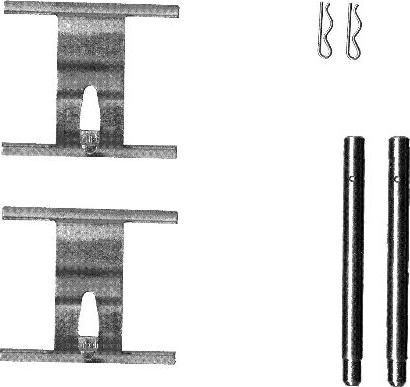 HELLA 8DZ 355 203-191 - Комплектуючі, колодки дискового гальма avtolavka.club