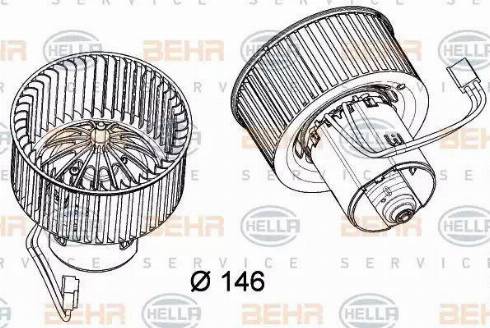 HELLA 8EW 351 040-231 - Вентилятор салону avtolavka.club