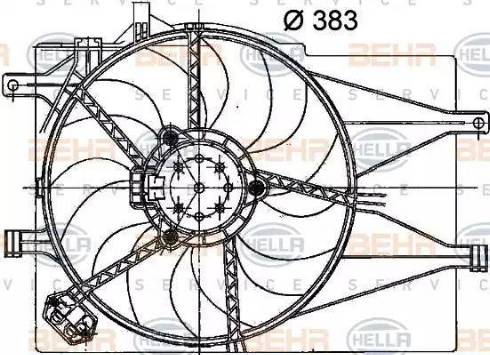 HELLA 8EW 351 040-751 - Вентилятор, охолодження двигуна avtolavka.club