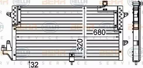 HELLA 8FC 351 038-191 - Конденсатор, кондиціонер avtolavka.club