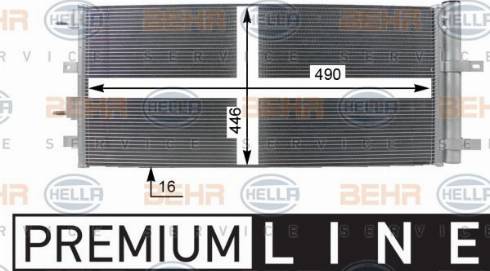 HELLA 8FC 351 100-751 - Конденсатор, кондиціонер avtolavka.club