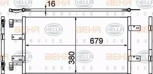 HELLA 8FC 351 303-591 - Конденсатор, кондиціонер avtolavka.club