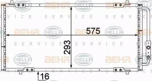 HELLA 8FC 351 330-461 - Конденсатор, кондиціонер avtolavka.club